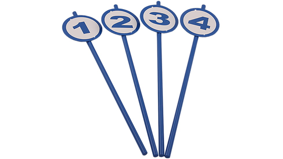 Rinehart BowTree Target Number Stake Kit, 10 Pack, Blue/White, 96011