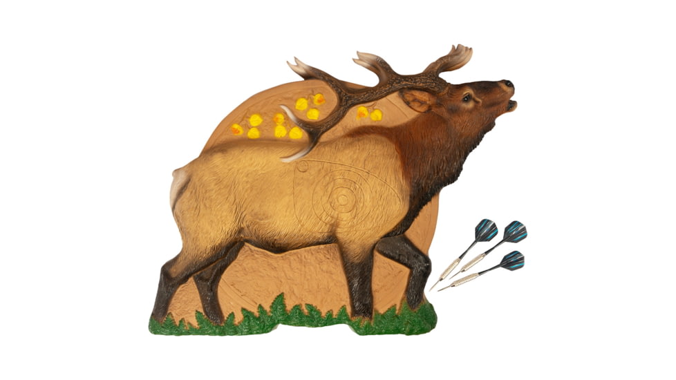 Rinehart Game Room Dartboard, Bull Elk, 1006253