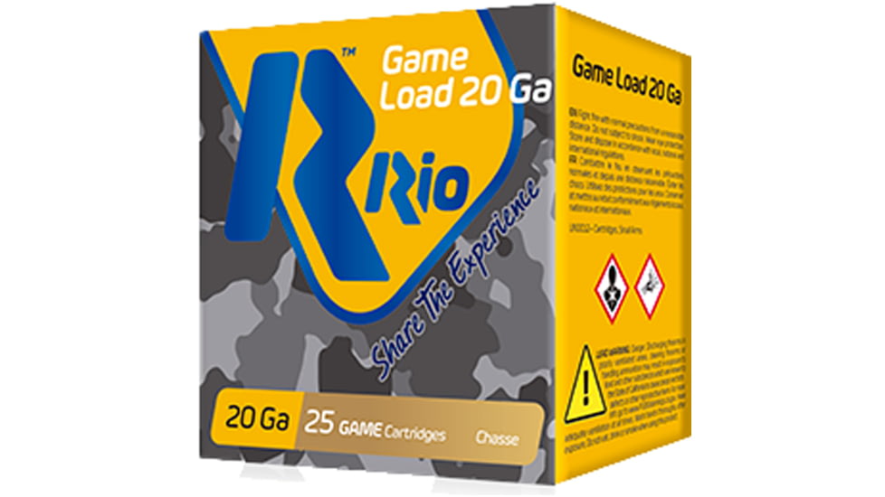 RIO Ammunition 20GA LOW RECOIL-2-3/4in-1oz Size 8 25/BOX, RCL208