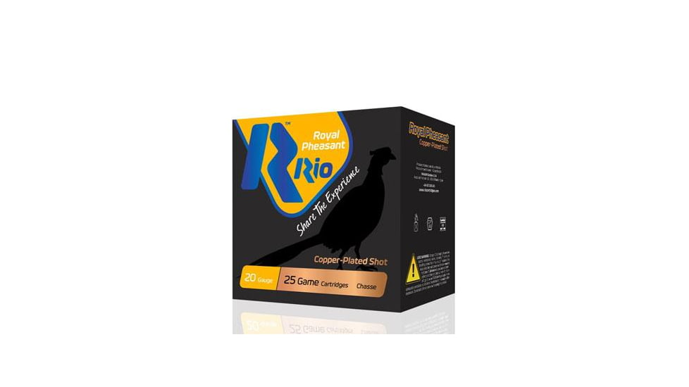 RIO Ammunition Royal Pheasant Copper 20ga 2-3/4in 1OZ Size 6 1250FPS 25RD, RPC206