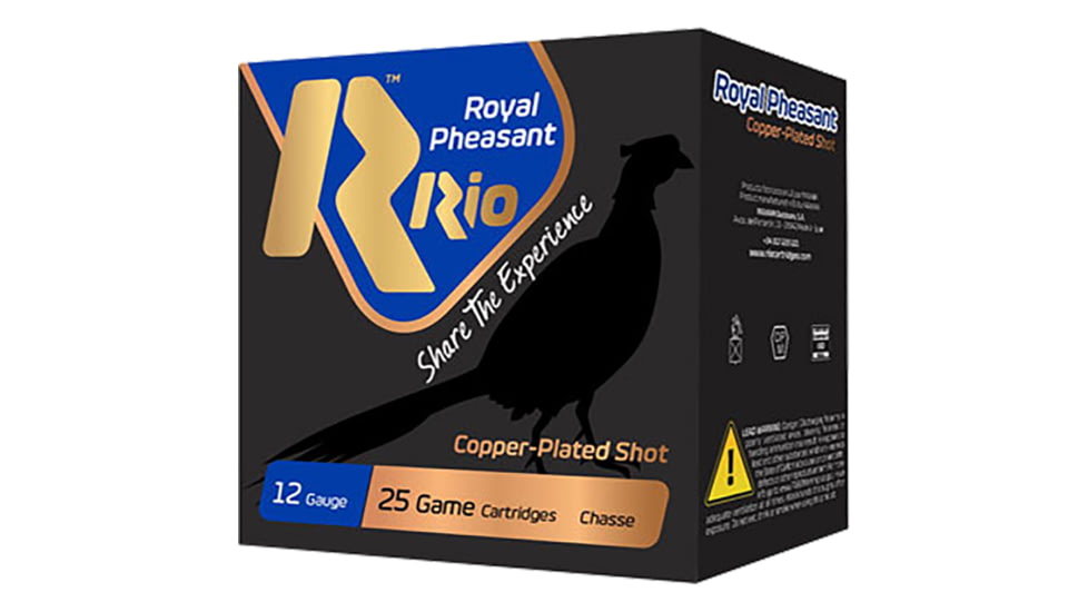 RIO Ammunition Royal Pheasant Copper 40 MGN 12 Gauge 3 in 1 3/8 oz 5 Shot Shotgun Ammo, 25 Rounds, RPCMGN405