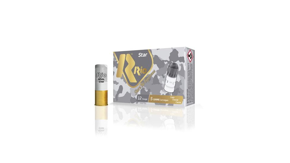 RIO Ammunition Royal Star Slug Shotshell 20 ga 2-3/4in 7/8oz 1360 fps Slug 5/ct, RSL20