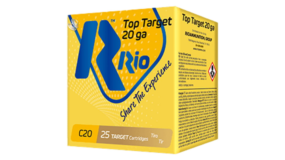 RIO Ammunition Star Team 24 Target 20 Gauge 2 3/4 in 7/8 oz 8 Shot Shotgun Ammo, 25 Rounds, ST208