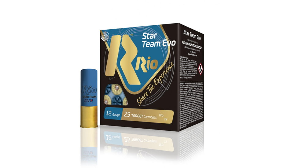 RIO Ammunition Star Team 32 HV 12ga 2-3/4in 1300fps 1-1/8oz Size 7.5, 25ct, ST32HV75