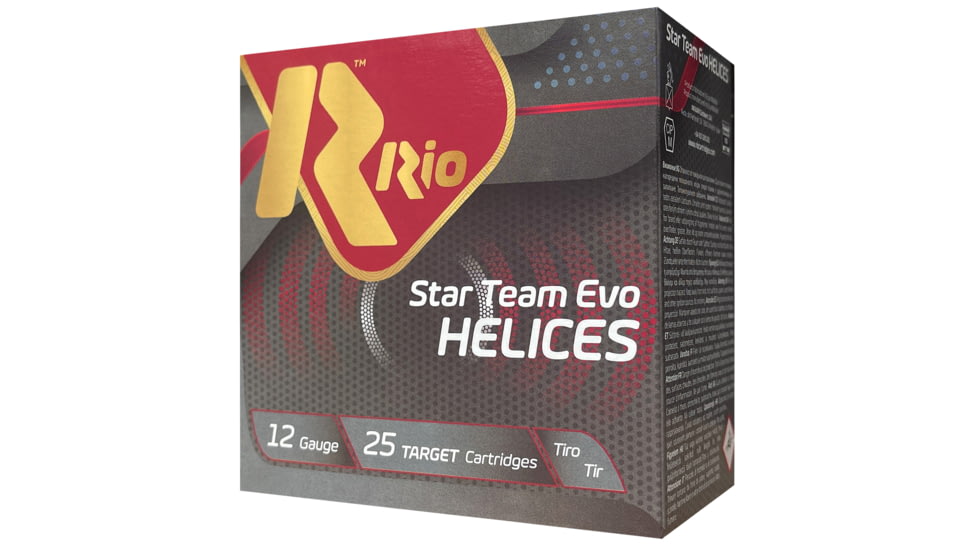 Rio Ammunition Star Team EVO 12 Gauge 1 oz 2 3/4 in #7.5 Centerfire Shotgun Ammo, 25 Rounds, STH2875