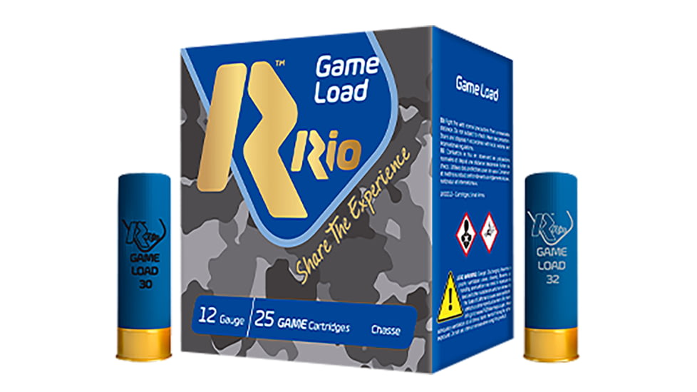 RIO Ammunition Game Load 12 Gauge 1 1/4 oz 2.75in #6 Shotgun Ammo, 25 Rounds, TG366