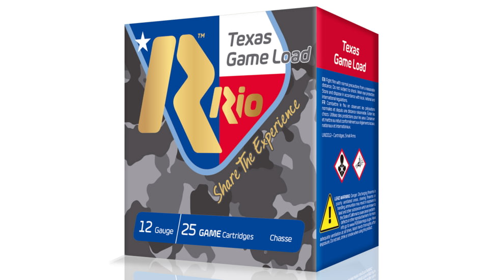 RIO Ammunition TGHV366TX Top Game High Velocity 12 Gauge 1-1/4 Oz 6 Shot 25 Bx/