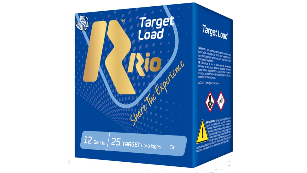 RIO Ammunition Target Load Trap 12 Gauge 1 oz 2 3/4in Centerfire Shotgun Ammo, 25 Rounds, TLT288
