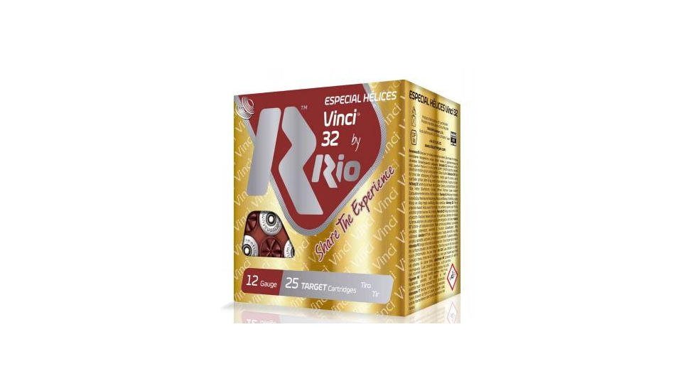 RIO Ammunition Vinci 32 Shotshells 12ga 2-3/4in 1-1/8oz 1250 fps Size 8 25/ct, VC328