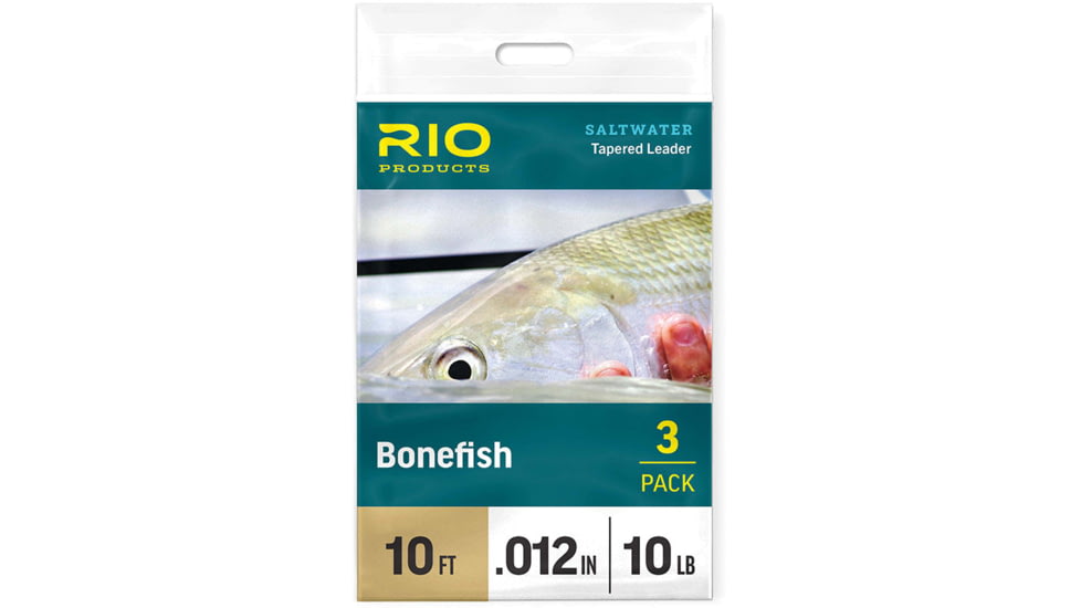 RIO Products Bonefish Leader 3 Pack, 10ft, 10lb, 4.5kg, RIO-24258