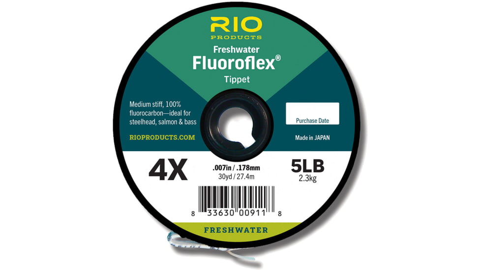 RIO Products Fluoroflex Freshwater Tippet, 30yd, 3X, RIO-22117