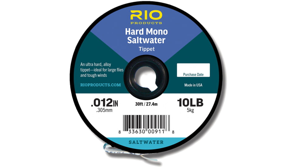 RIO Products Hard Mono Saltwater Tippet, 8lb, 30yd, RIO-22421