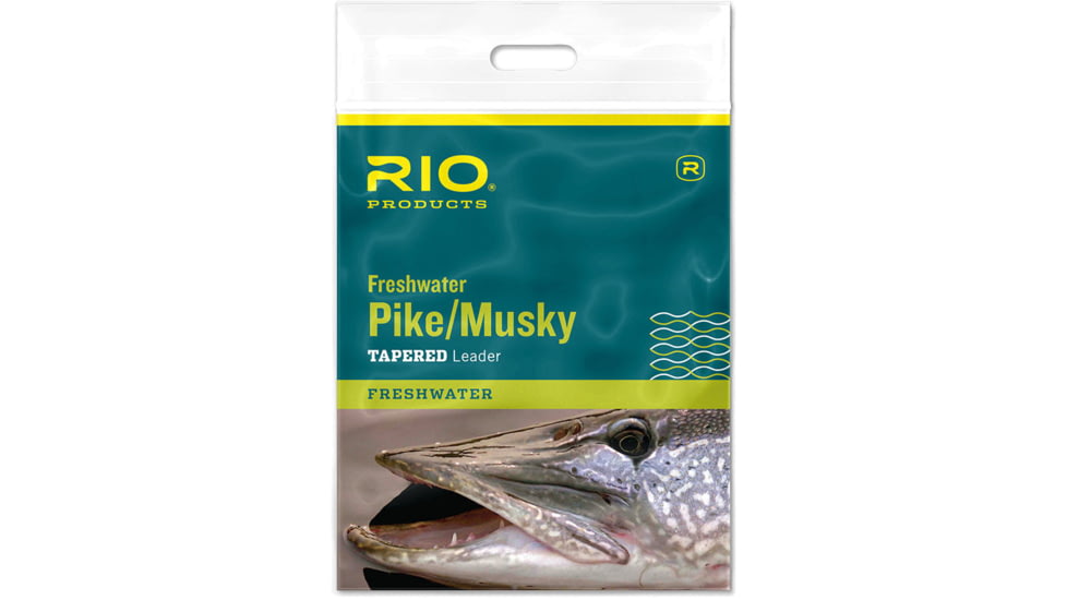 RIO Products Pike/Musky II Leader, 7.5ft, 30lb Class 45lb Stainless Wire w/Snap, RIO-24190