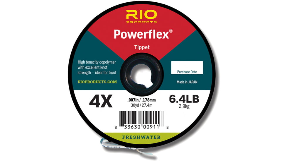 RIO Products Powerflex Tippet, 3Pack, 0X-2X, RIO-22074