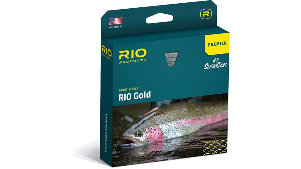 RIO Products Premier Rio Gold Fly Line, WF3F, Moss/Gold, 6-19230