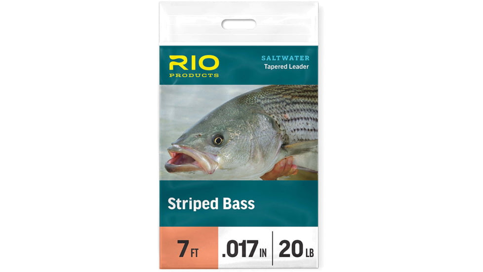 RIO Products Striped Bass Tapered Leader, 7ft, 25Lb, RIO-24068