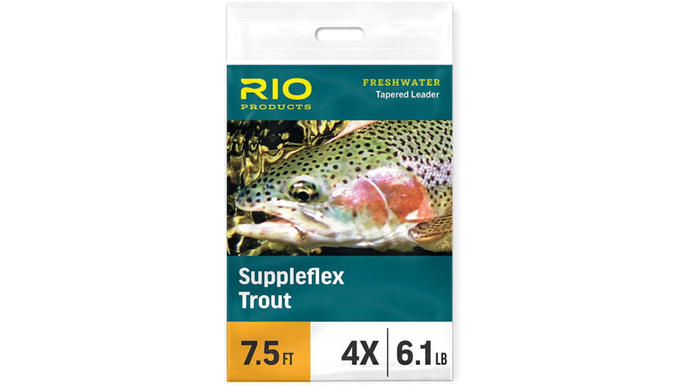 RIO Products Suppleflex Trout Leader, 9ft, 6X, RIO-24113
