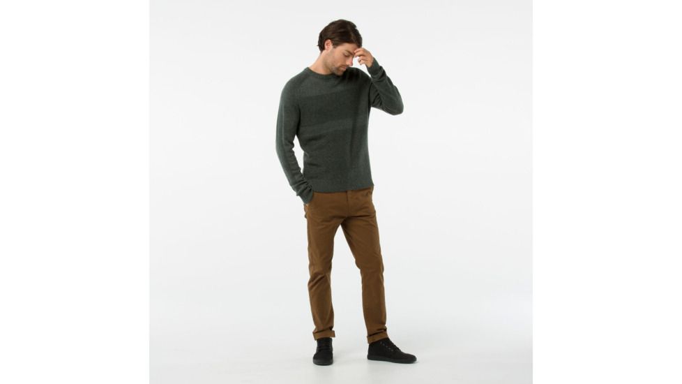 Smartwool Ripple Ridge Crew Sweater-Men's, Scarab H-Medium Gray Heather, Medium, SW000297A76-M
