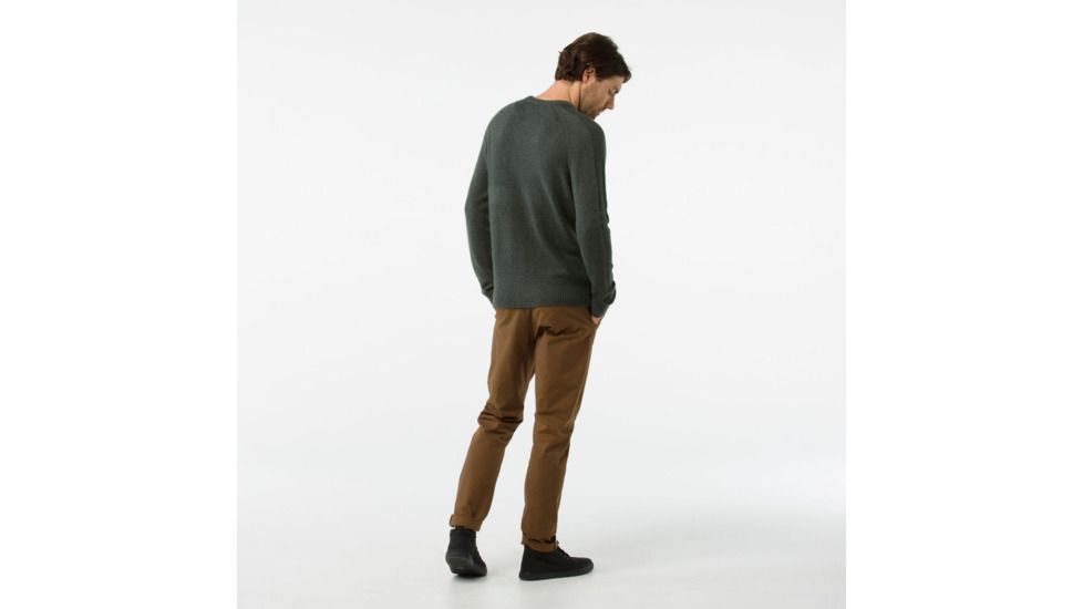 Smartwool Ripple Ridge Crew Sweater-Men's, Scarab H-Medium Gray Heather, Medium, SW000297A76-M