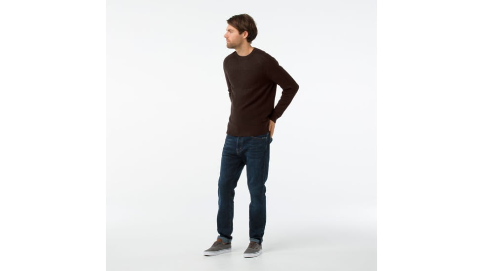 Smartwool Ripple Ridge Crew Sweater-Men's, Sumatra Heather, Extra Large, SW000297892-XXL