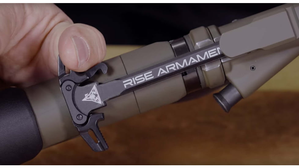 Rise Armament Ambidextrous Charging Handle, Fits AR-15, Matte Finish, Black RA-220-BLK