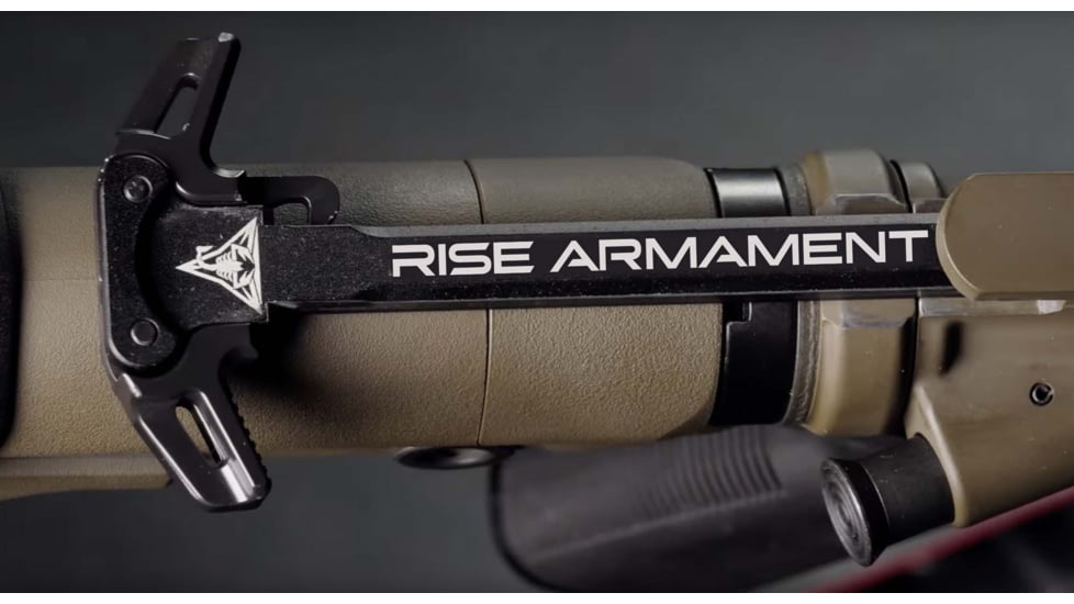 Rise Armament Ambidextrous Charging Handle, Fits AR-15, Matte Finish, Black RA-220-BLK