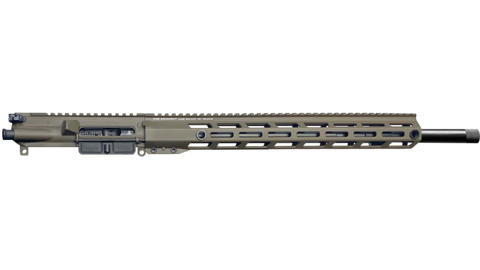 RISE Armament AR-15, 6mm ARC, 18in Complete Upper Receiver, Rifle Length, 1-7 Twist, 1/2x28, Patriot Brown, RA-6ARC-CU-BRN-18
