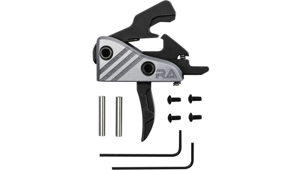 RISE Armament BLITZ 3.5lb Drop-In Trigger w/ Anti Walk Pins, Silver/Black, RA-524-BLK
