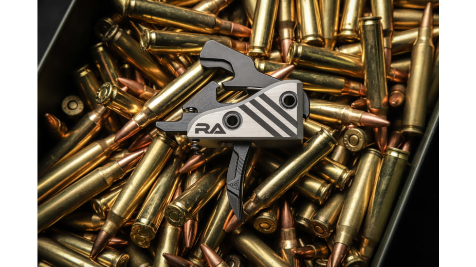 RISE Armament BLITZ 3.5lb Drop-In Trigger w/ Anti Walk Pins, Silver/Black, RA-524-BLK