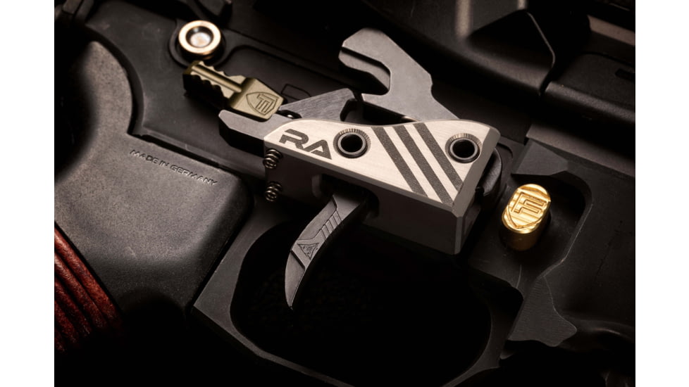 RISE Armament BLITZ 3.5lb Drop-In Trigger w/ Anti Walk Pins, Silver/Black, RA-524-BLK