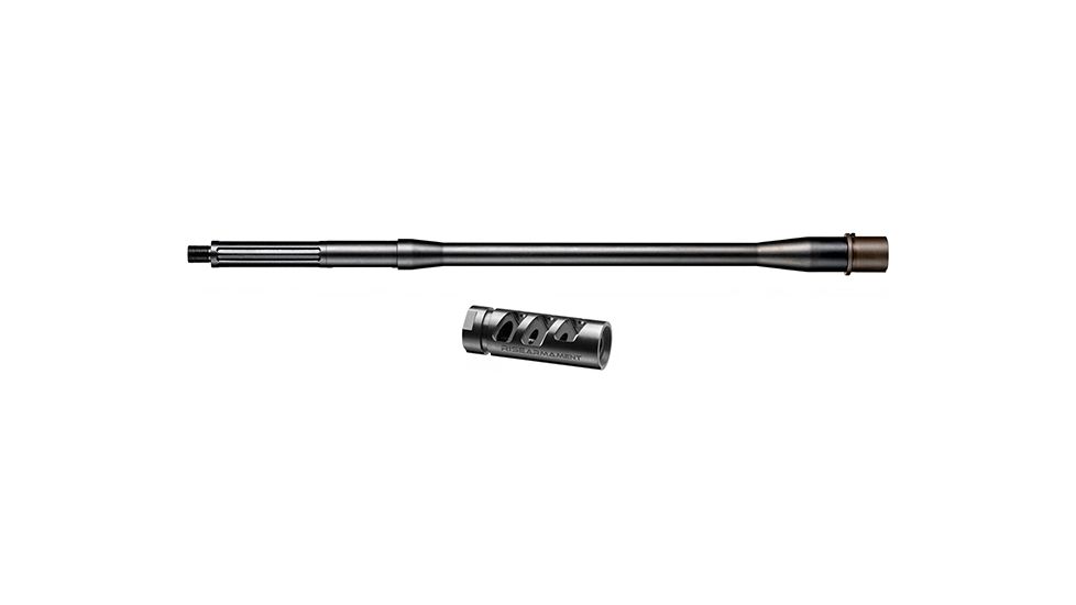 Rise Armament CB-188 Competition Stainless Steel Barrel, 18.8in, Black &amp; Rise Armament RA-701 Compensator, Stainless Steel, .223/5.56, Black