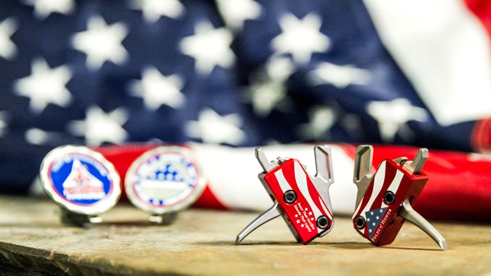 Rise Armament Folds of Honor AR Performance Trigger,Straight Blade,3.5lb Pull Weight,Anodized Aluminum RA-13FOLDS-PT