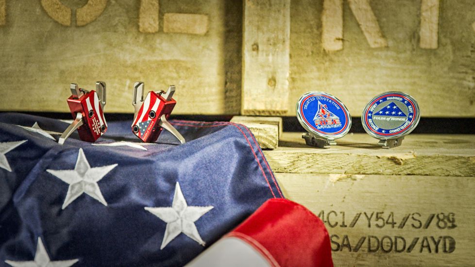 Rise Armament Folds of Honor AR Performance Trigger,Straight Blade,3.5lb Pull Weight,Anodized Aluminum RA-13FOLDS-PT