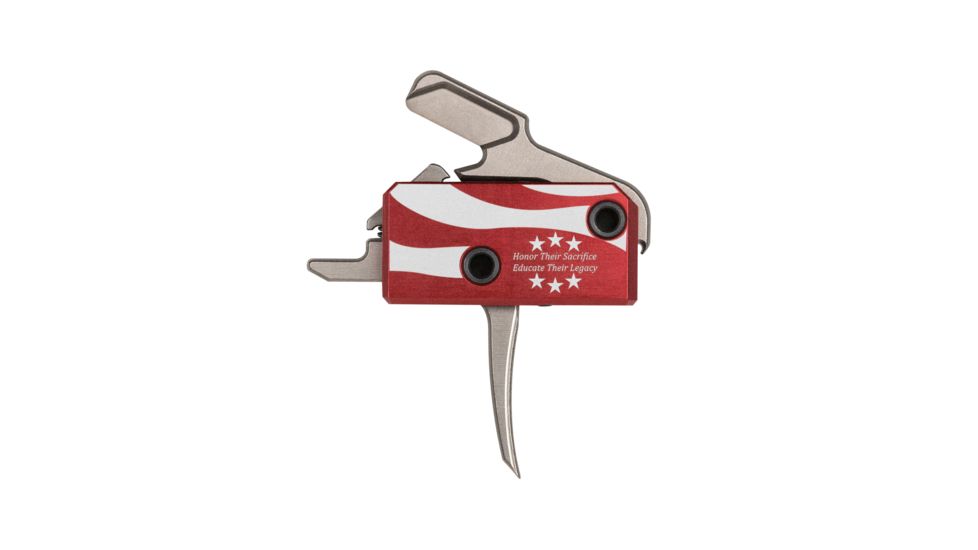 Rise Armament Folds of Honor AR Performance Trigger,Straight Blade,3.5lb Pull Weight,Anodized Aluminum RA-13FOLDS-PT