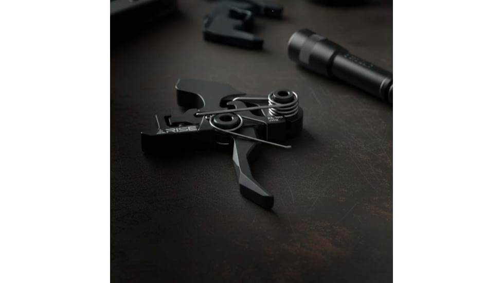 Rise Armament OPMOD HEX-C 2-Stage Trigger, Curved, 4.5 lb, Black, RA-100-HEXC-BLK