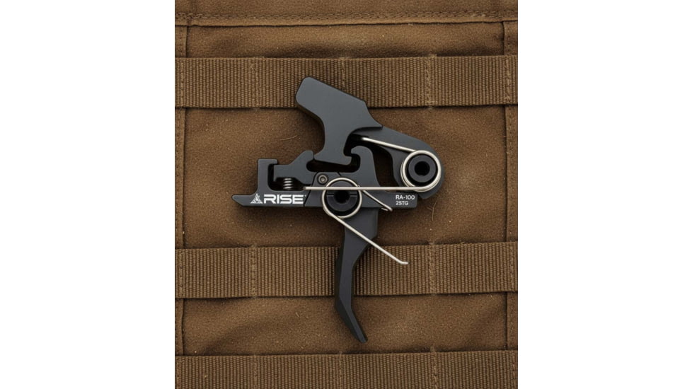 Rise Armament OPMOD HEX-C 2-Stage Trigger, Curved, 4.5 lb, Black, RA-100-HEXC-BLK