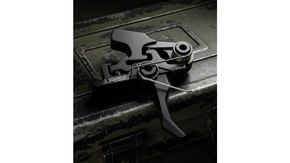 Rise Armament OPMOD HEX-C 2-Stage Trigger, Curved, 4.5 lb, Black, RA-100-HEXC-BLK