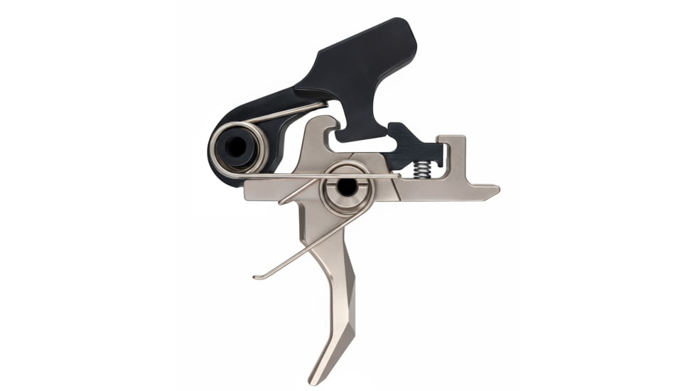 Rise Armament OPMOD HEX-C 2-Stage Trigger, Curved, 4.5 lb, Black/Silver, RA-100-HEXC-NIB