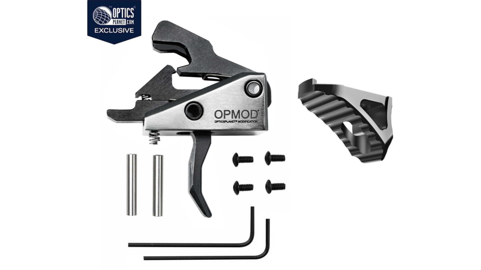 Rise Armament OPMOD Hex-C RA-240 AR15/AR10 Enhanced Rifle Trigger and Micro Handstop, Black/Graphite, RA-240-HEXC-BLK-030-GPHT