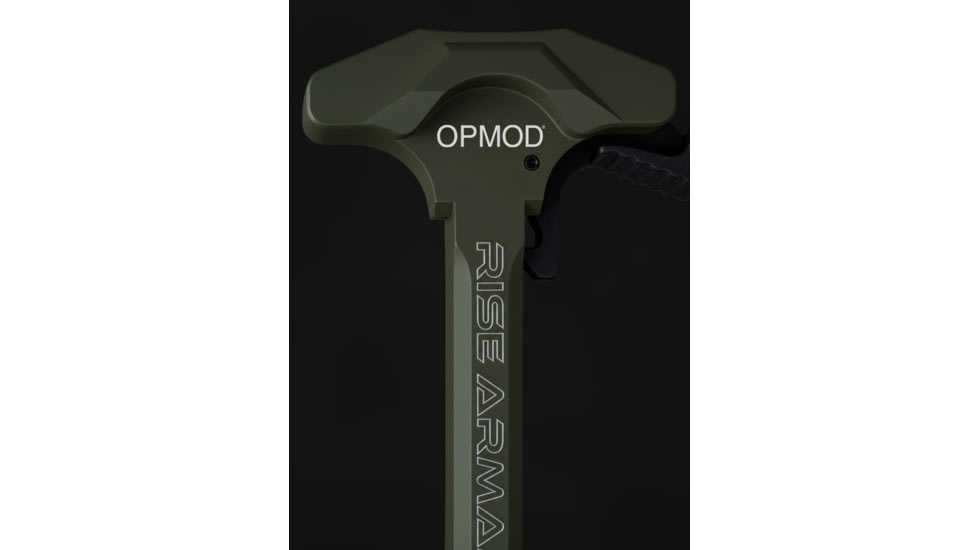 Rise Armament OPMOD RA-212 Extended Latch Charging Handle, Olive Drab Green, RA-212-OP-ODG