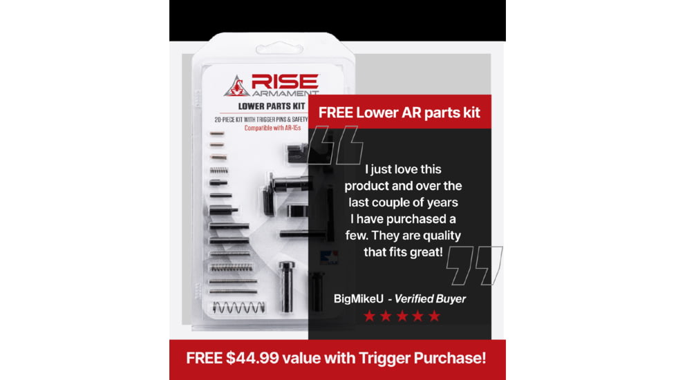 RISE Armament OpticsPlanet Exclusive RAVE 140 Curved w/ AR-15 Lower Parts Kit, T017-12003