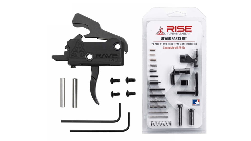 RISE Armament OpticsPlanet Exclusive RAVE 140 Curved w/ AR-15 Lower Parts Kit, T017-12003