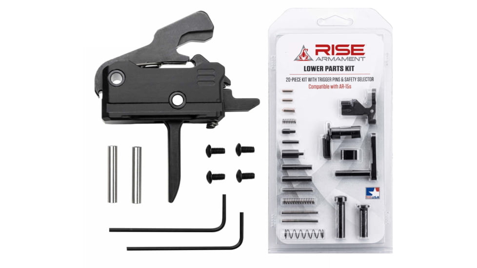 RISE Armament OpticsPlanet Exclusive RAVE 140 Flat w/ AR-15 Lower Parts Kit, T017F-12003