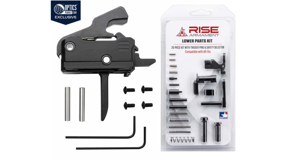 RISE Armament OpticsPlanet Exclusive RAVE 140 Flat w/ AR-15 Lower Parts Kit, T017F-12003