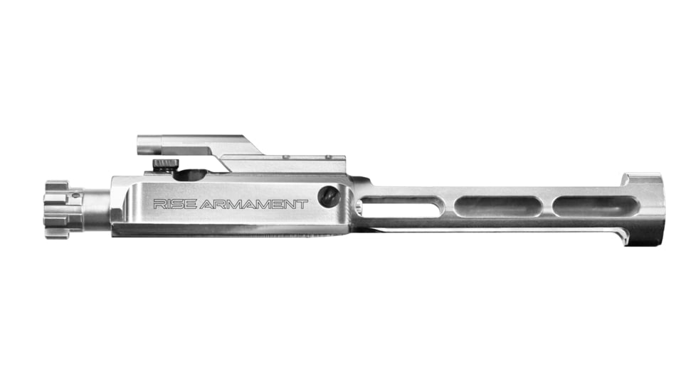 RISE Armament RA-1010 Low-Mass Bolt Carrier Group BCG, .223/5.56, AR-15, M16, Nickel Boron, Silver, RA-1010-NiB