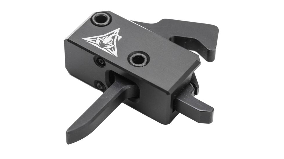EDEMO RISE Armament RA-140 Super Sporting Trigger, Anti-Walk Pins, AR Platform, Flat, 3.5 lb, Black, RA-140F-AWP-BLK, EDEMO3