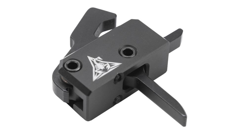 EDEMO RISE Armament RA-140 Super Sporting Trigger, Anti-Walk Pins, AR Platform, Flat, 3.5 lb, Black, RA-140F-AWP-BLK, EDEMO3