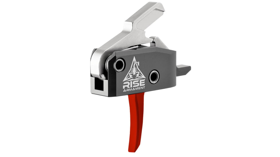 RISE Armament RA-434 High Performance Trigger, w/Anti-Walk Pins, .308/.223 AR, 3.5 lb Pull Weight, Black/Red, RA-434-RED-AWP