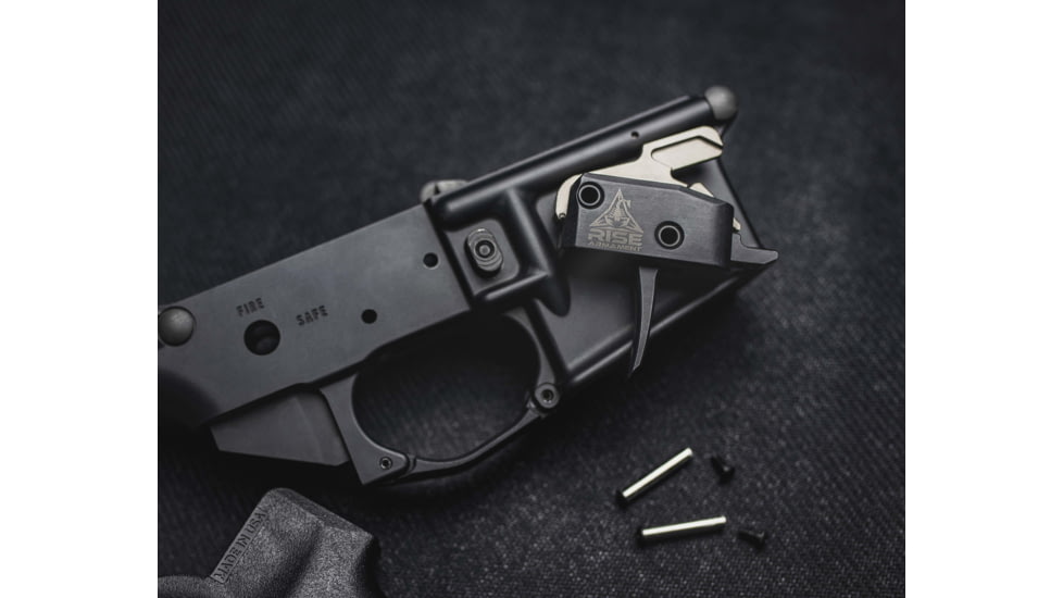 Rise Armament RA-434 High Performance Trigger w/Anti-Walk Pins, .308/.223 AR, Black, RA-434-BLK
