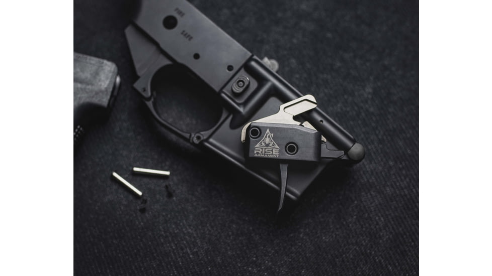 Rise Armament RA-434 High Performance Trigger w/Anti-Walk Pins, .308/.223 AR, Black, RA-434-BLK